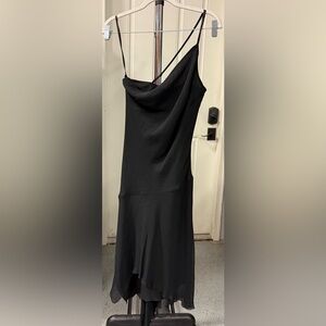 Express Silk Elegant Black Dress
